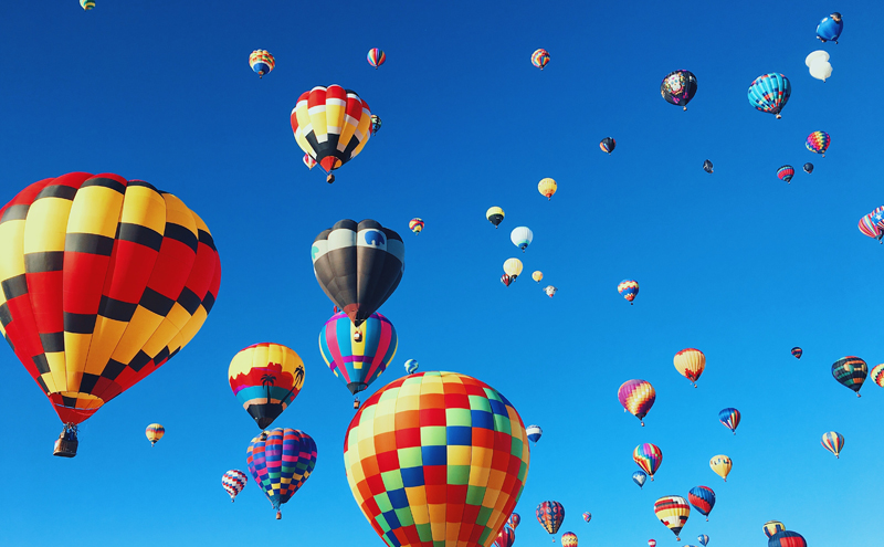 Hot air balloon festival.