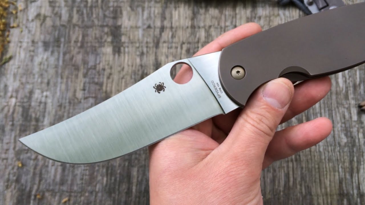 Spyderco K2 CPM 10V Steel knife