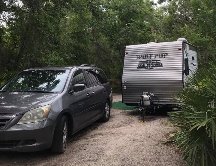 2014 Forest River Wolf Pup Travel Trailer at campsite