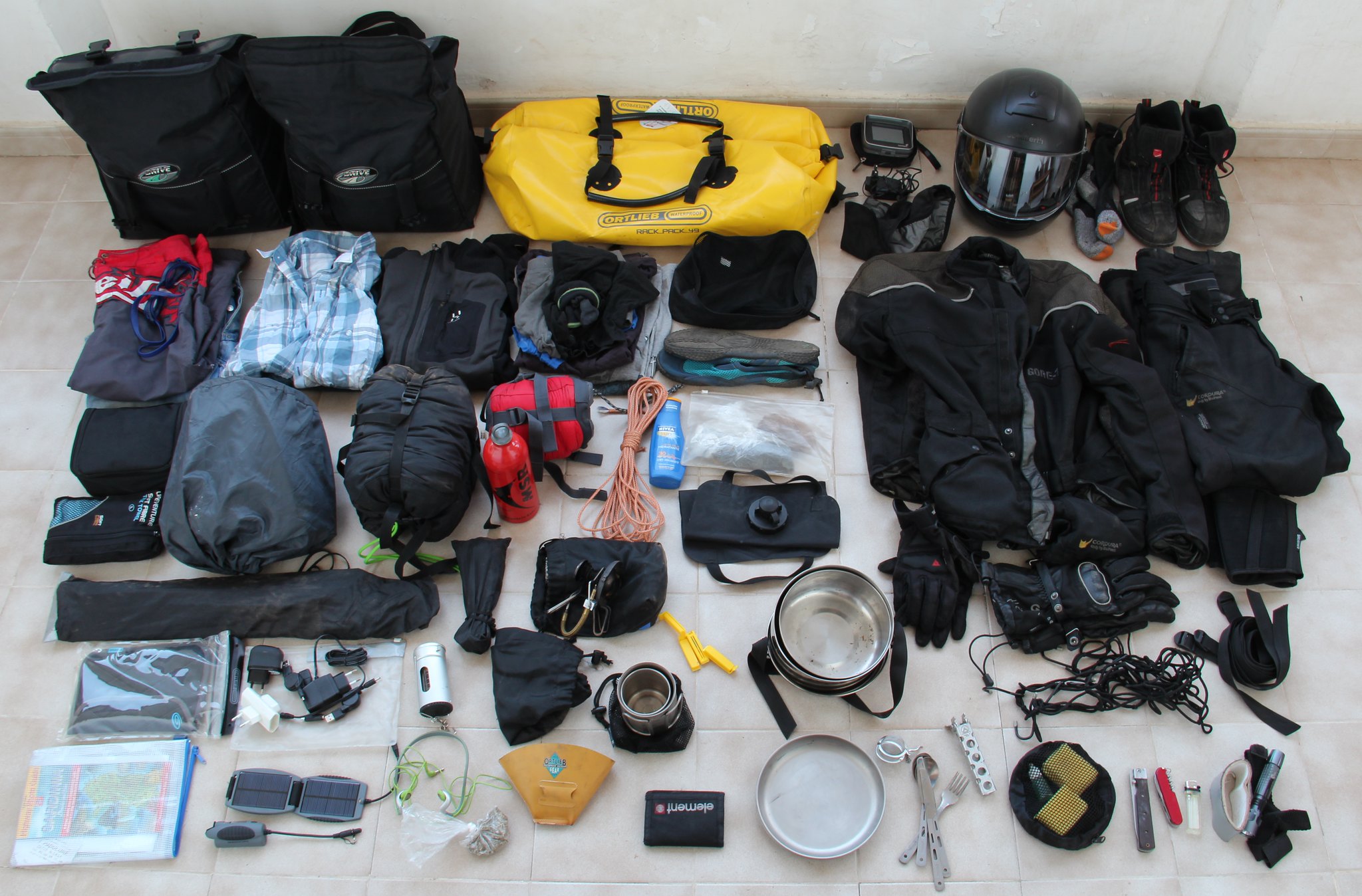 motorcycle travel kit