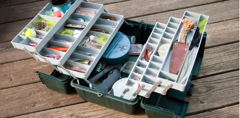 fully stocked tackle box